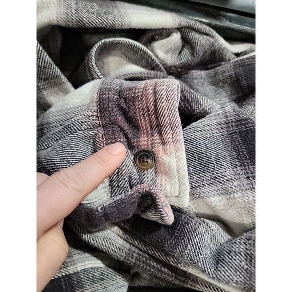 Schmidt Shirt Men‎ XL Plaid Heavy Flannel Button Down Up Long Sleeve Shacket - Picture 7 of 7